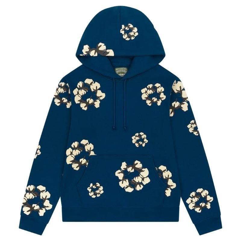 Denim Tears x CPFM Cactus Tears Wreath Hoodie Navy