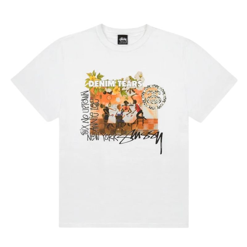 Denim Tears x Stussy Annie Lee Artist Tee ‘White’