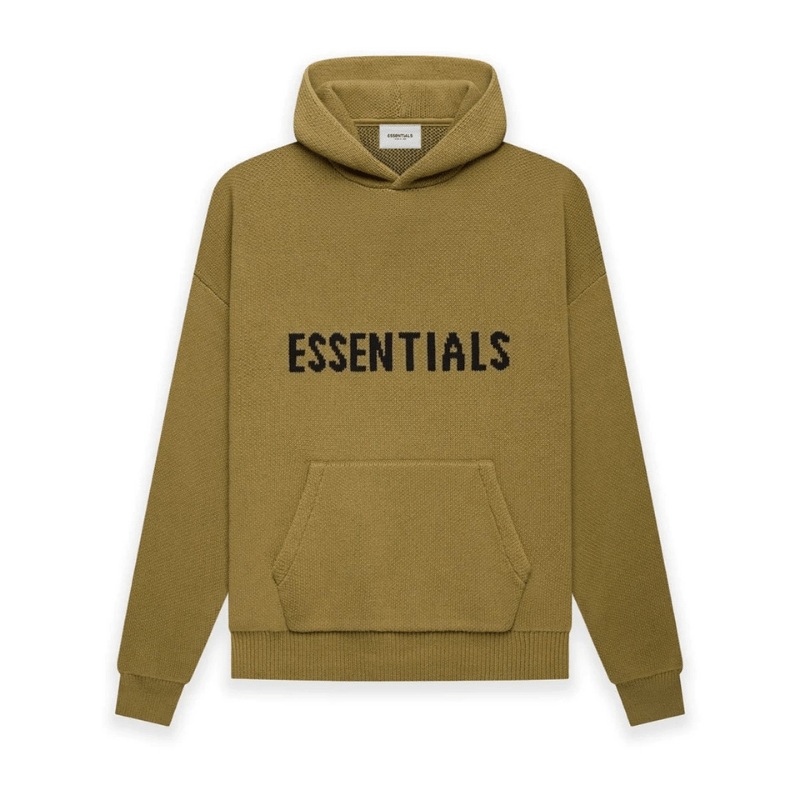 Fear of God Essentials Knit Pullover Hoodie ‘Amber’ (FW21)