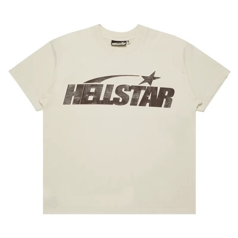 Hellstar Classic T-Shirt ‘White/Brown’ (SS24) (Regular Print)