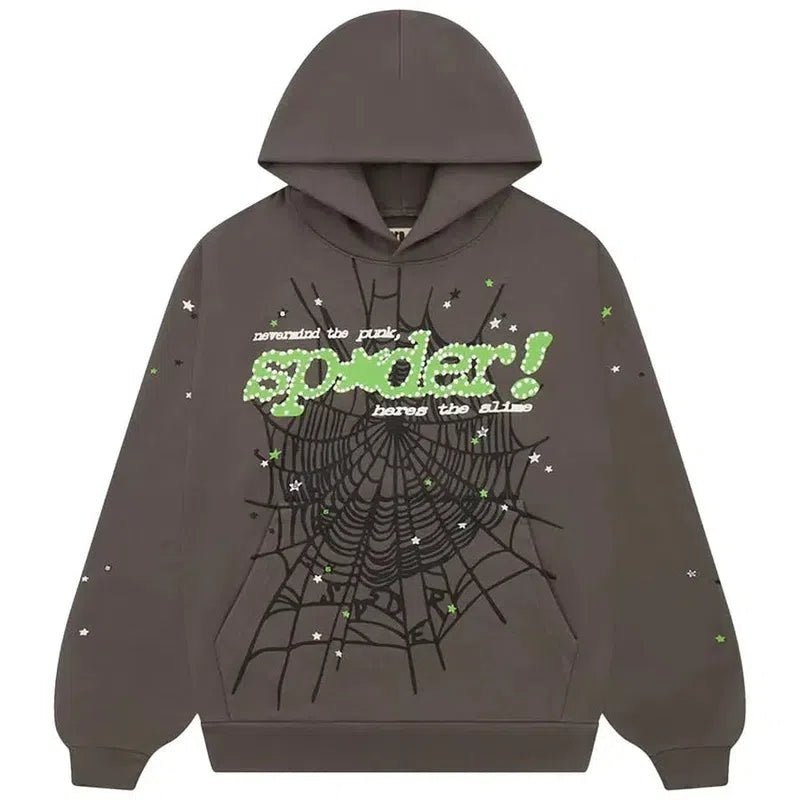 Sp5der Punk V2 Hoodie ‘Slate Grey’ (FW24)