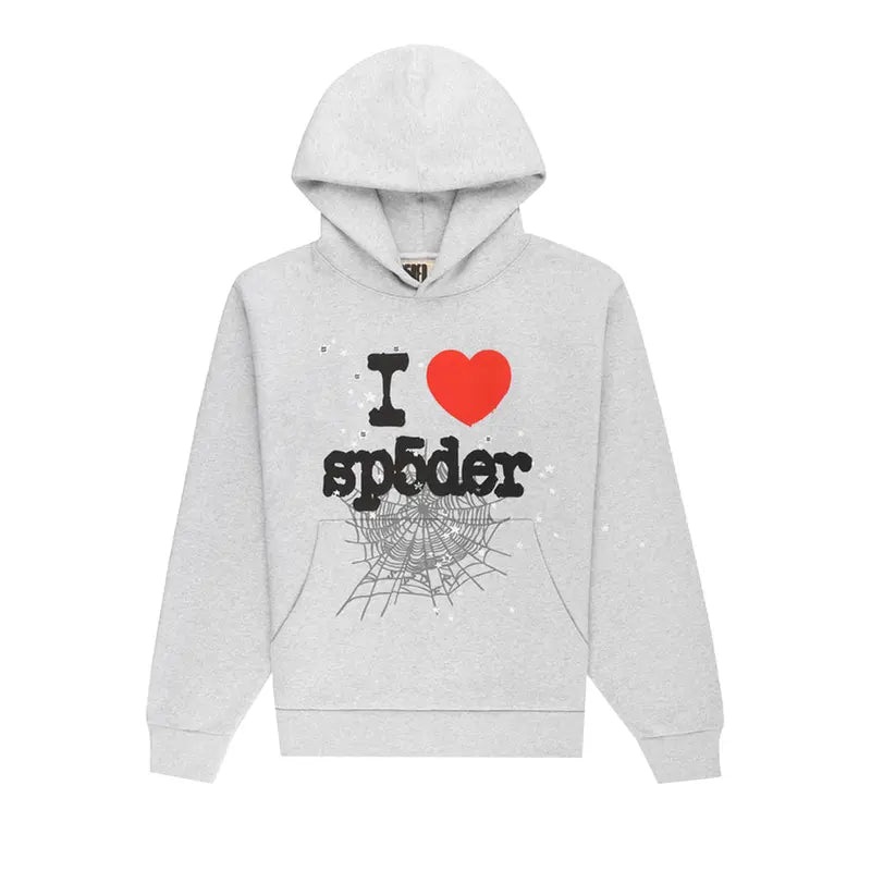 Sp5der Souvenir Hoodie Heather Grey (FW24)