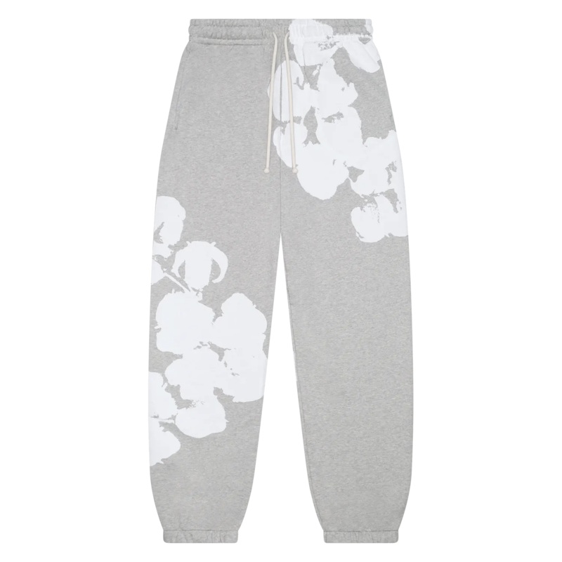 Denim Tears Big Cotton Wreath Sweatpants ‘Grey’