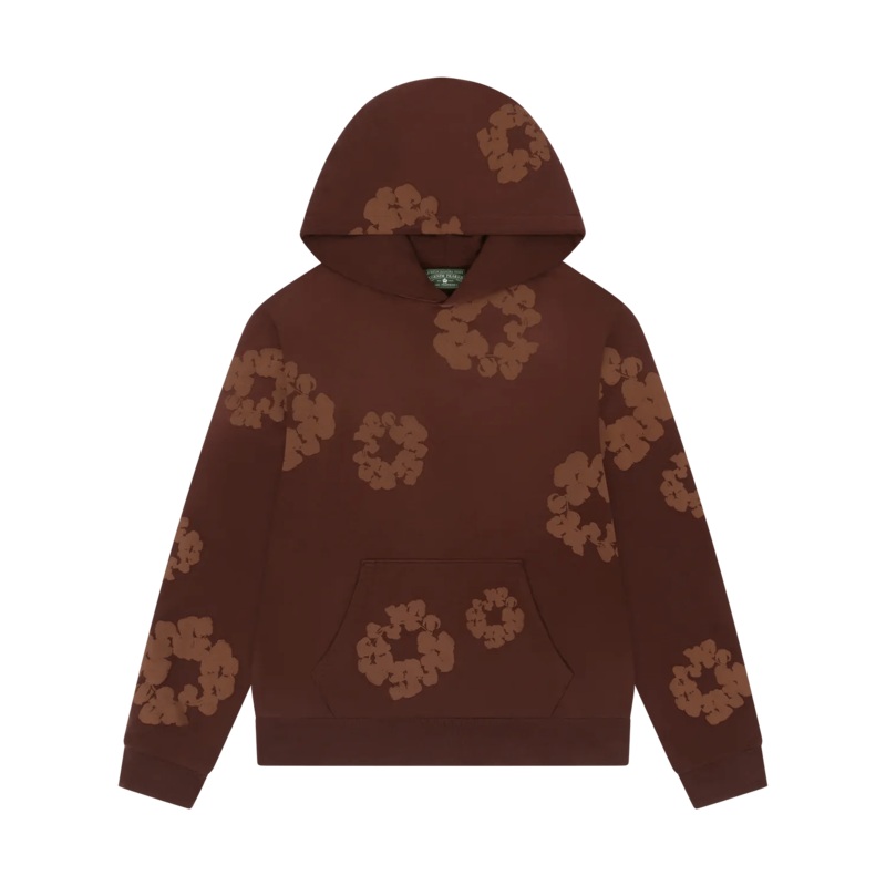 Denim Tears Mono Cotton Wreath Hoodie Brown