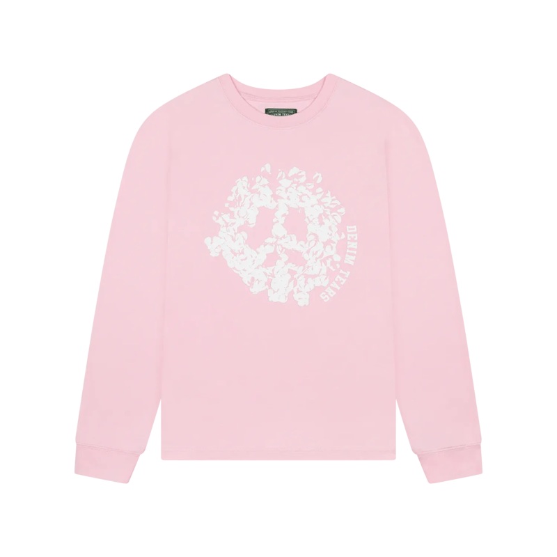 Denim Tears Peace Wreath Long Sleeve Tee ‘Pink’