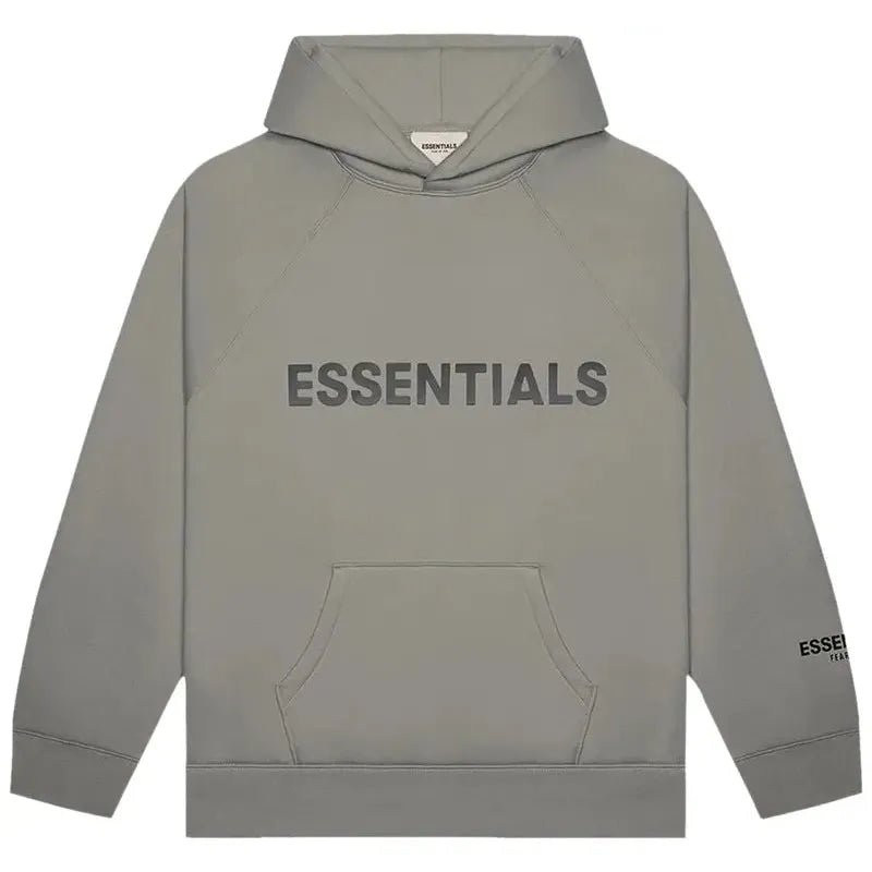 Fear of God Essentials Pullover Hoodie Applique Logo ‘Cement’