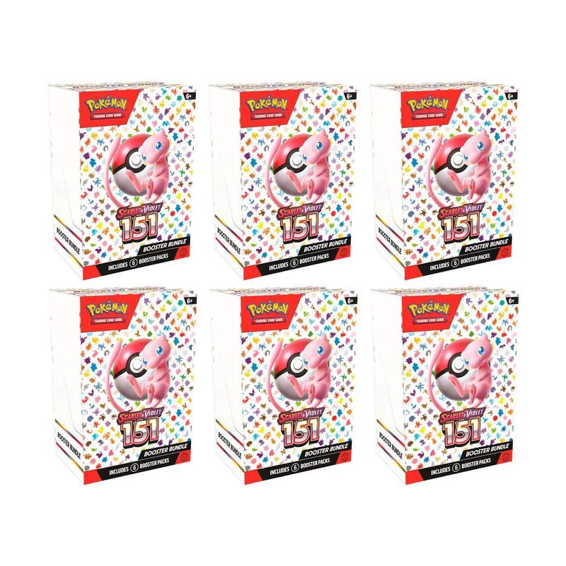 Pokemon 151 6pk Booster Bundle 6x Lot Pokmon TCG Scarlet & Violet
