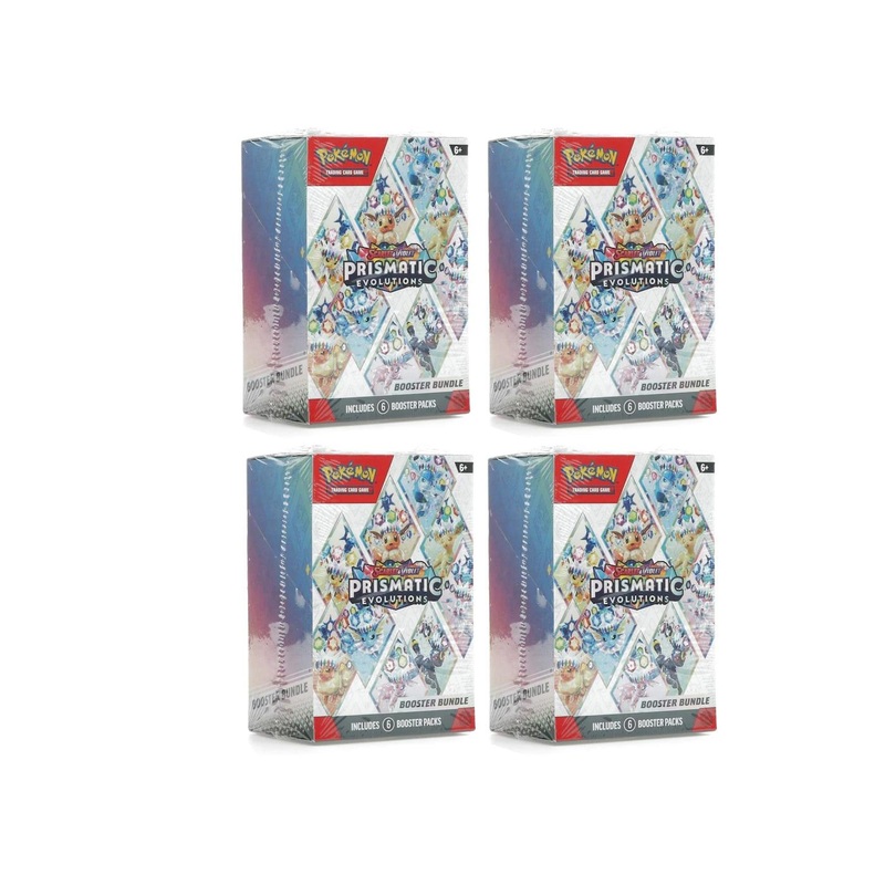 Pokemon Prismatic Evolutions Booster Bundle 4x Lot Pokmon Scarlet & Violet
