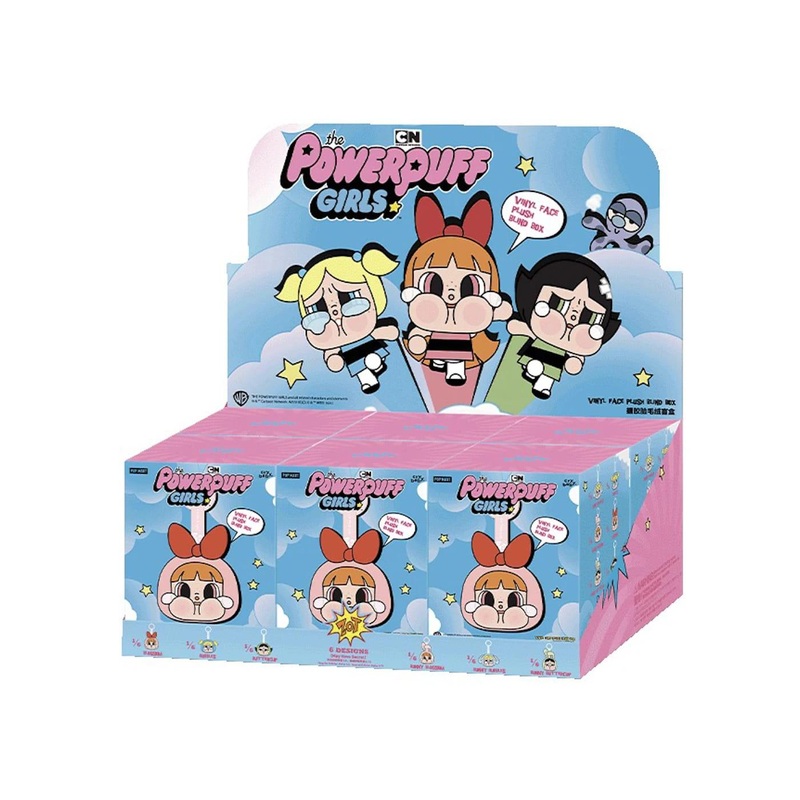 Pop Mart CryBaby x Powerpuff Girls Series Vinyl Face Plush Sealed Case (6 Blind Boxes)