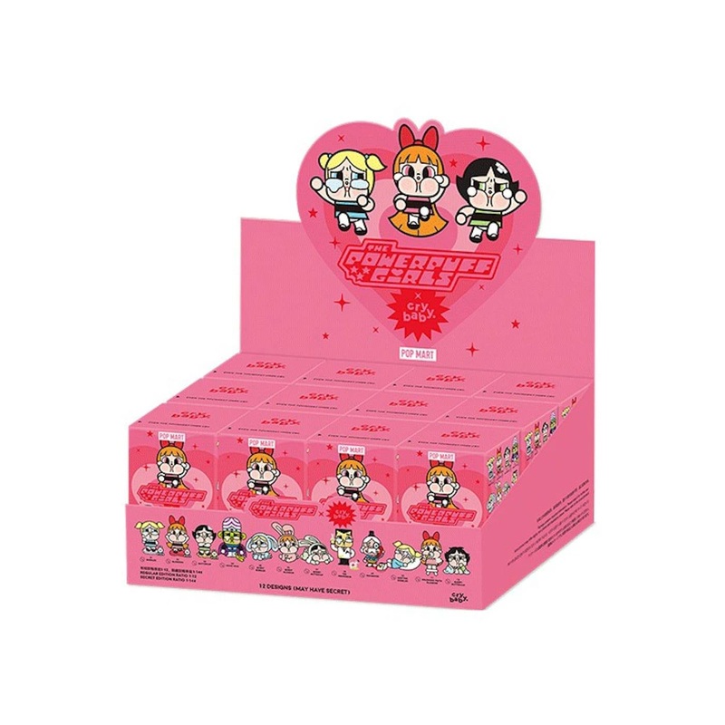 Pop Mart CryBaby x Powerpuff Girls Series Vinyl Figures Blind Box Whole Set