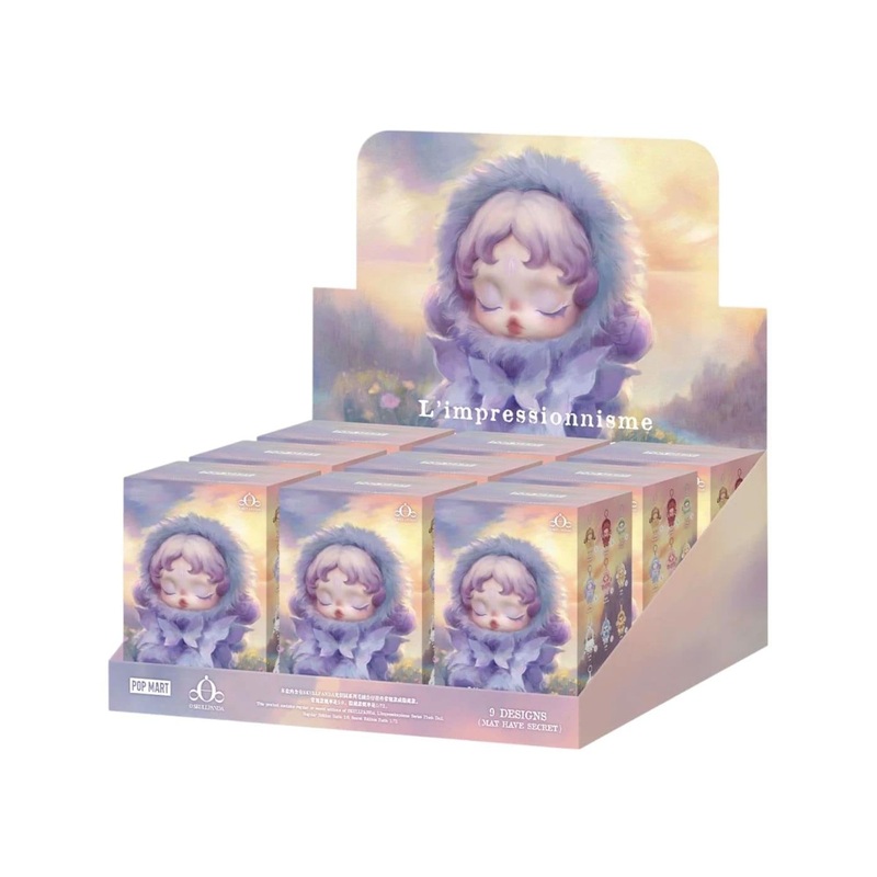 Pop Mart L’impressionnisme SKULLPANDA Series Plush Doll Sealed Case (9 Blind Box)