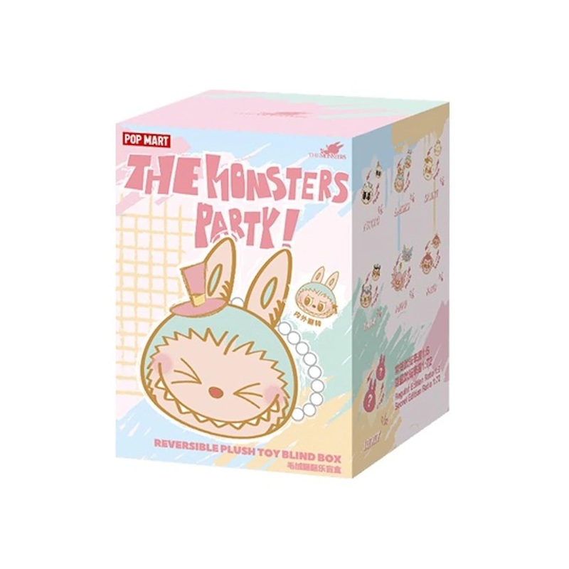Pop Mart Labubu The Monster Party Series Reversible Plush Doll Blind Box