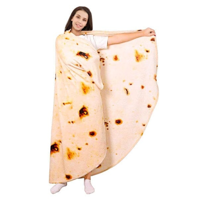 Cozy Cuddler Giant Fleece Tortilla Blanket (80″) | As Seen On TikTok!