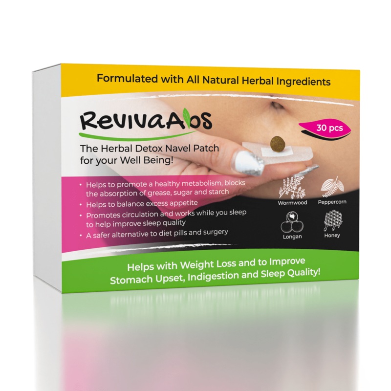 RevivaAbs Herbal Detox Navel Patches (30pc) – Weight Loss Patch