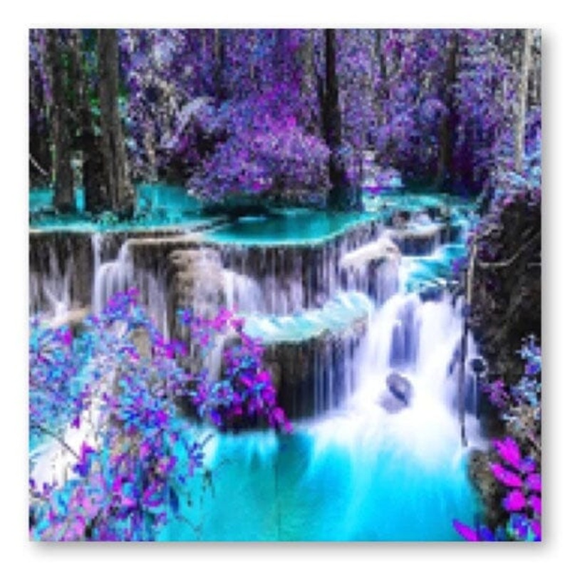Studio Art Diamond Painting Full Coverage “Cascading Waterfall” (40cm x 40cm)