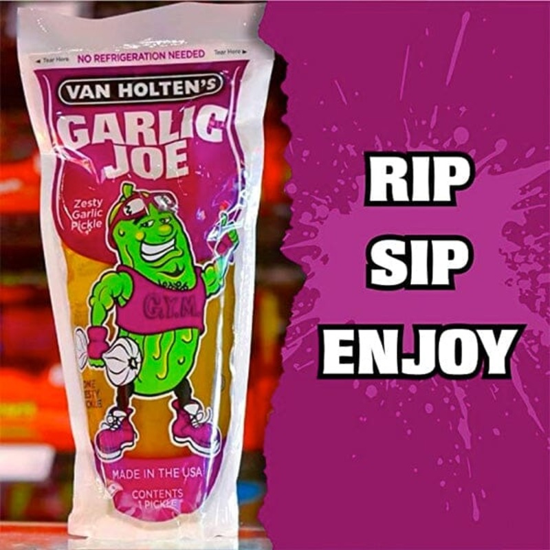Van Holten’s Pouched Pickle | Garlic Joe: Zesty Garlic Pickle