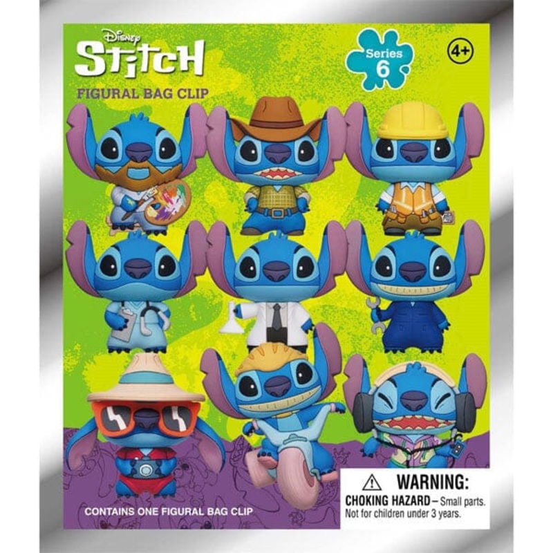 3D Disney’s Stitch Character Bag Clips Series 6 Blind Bags (1pc)