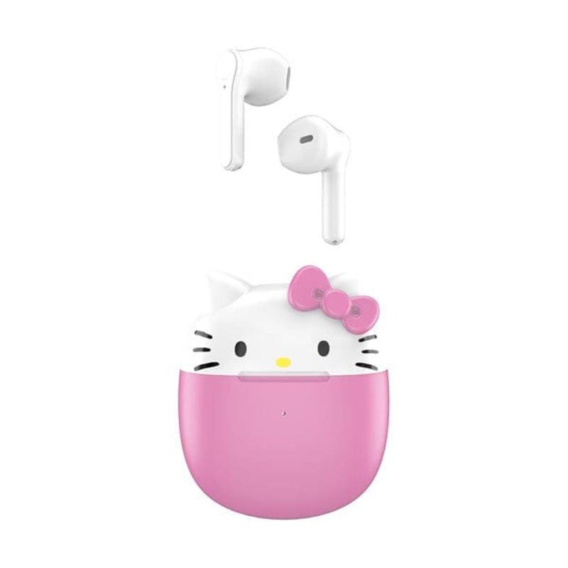 Hello Kitty Sanrio 50th Anniversary Pink Bluetooth Earbud Headphones ” Exclusive”