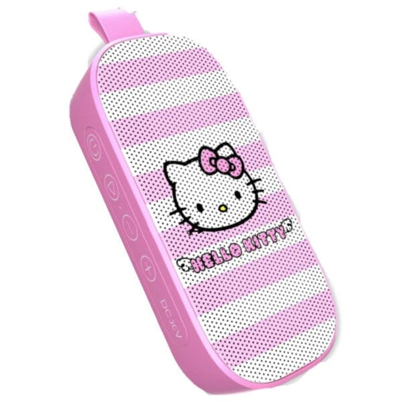 Hello Kitty Sanrio 50th Anniversary Pink Striped Bluetooth Speaker ” Exclusive”