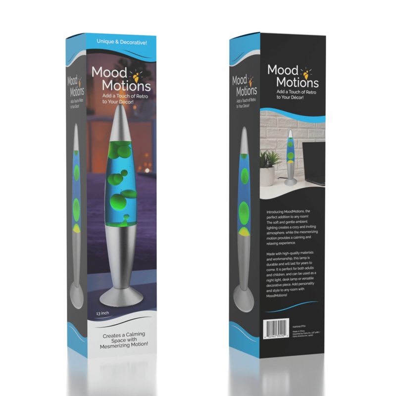 Mood Motions – Motion Luminous Lamps 13″ in Blue and Purple