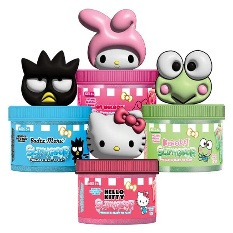 Sanrio Hello Kitty & Friends SlimyGloop Figural Topper Pre-Made & Ready To Play Slime (5.35oz) Multiple Styles