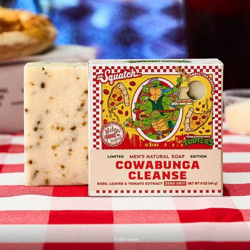 Dr. Squatch Teenage Mutant Ninja Turtles Cowabunga Cleanse All-Natural Bar Soap For Men (1pc) Limited Edition