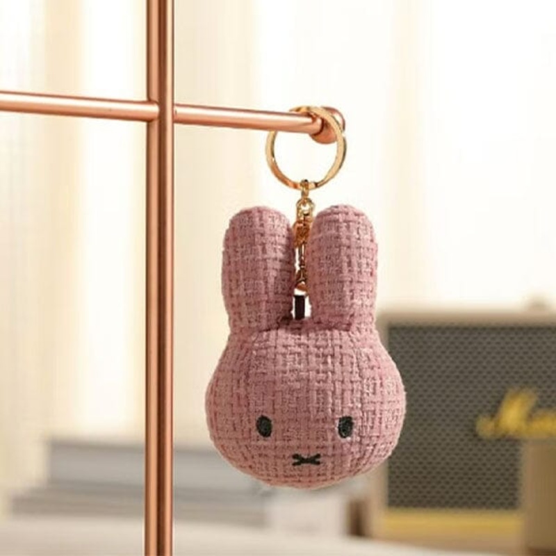 Dutch Miffy 4″ Plush Keychain Clip in Pink