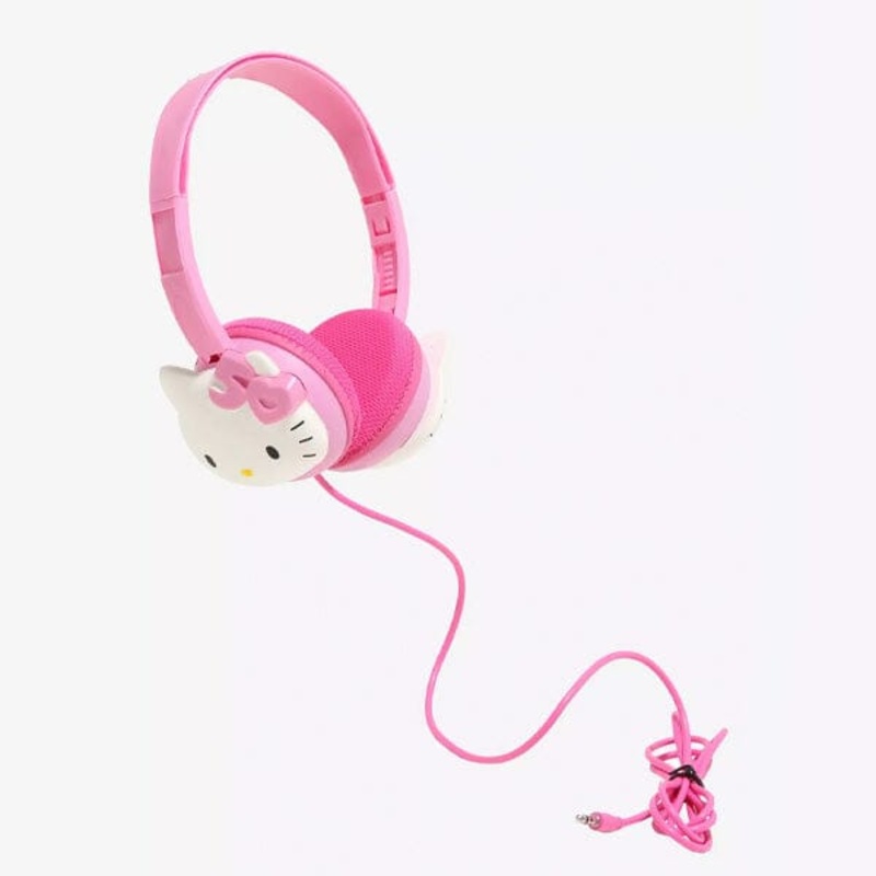 Hello Kitty Sanrio 50th Anniversary Squishy Wired Headphones ” Exclusive”