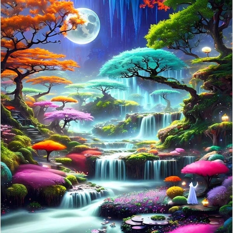 Studio Art Diamond Painting Full Coverage “Enchanted Grove” (40cm x 40cm)