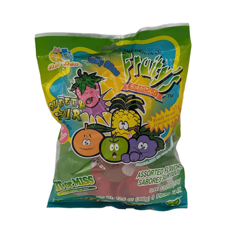 Fruity’s Snacks: Sweet and Sour Jelly Flavor Assorted (9pcs)