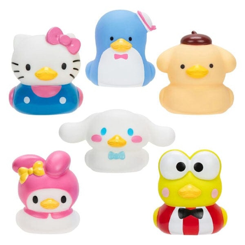 Hello Kitty & Friends DUCKZ 3″ Collectible Rubber Ducky Toys 3-Pack (Ships Asst.)