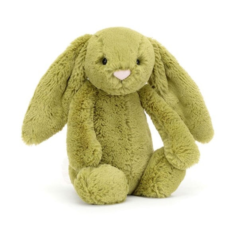 Jellycat: Bashful Moss Bunny Stuffed Animal – Medium