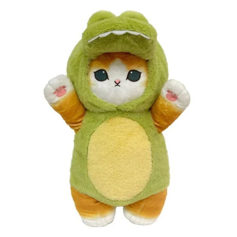Mofusand 12″ Cat Dress-Up Plush Doll Toy in Crocodile Costume