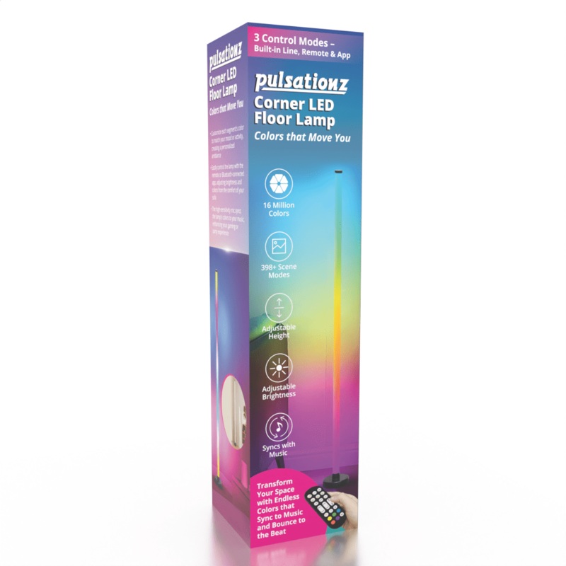 Pulsationz LED Corner Floor Light