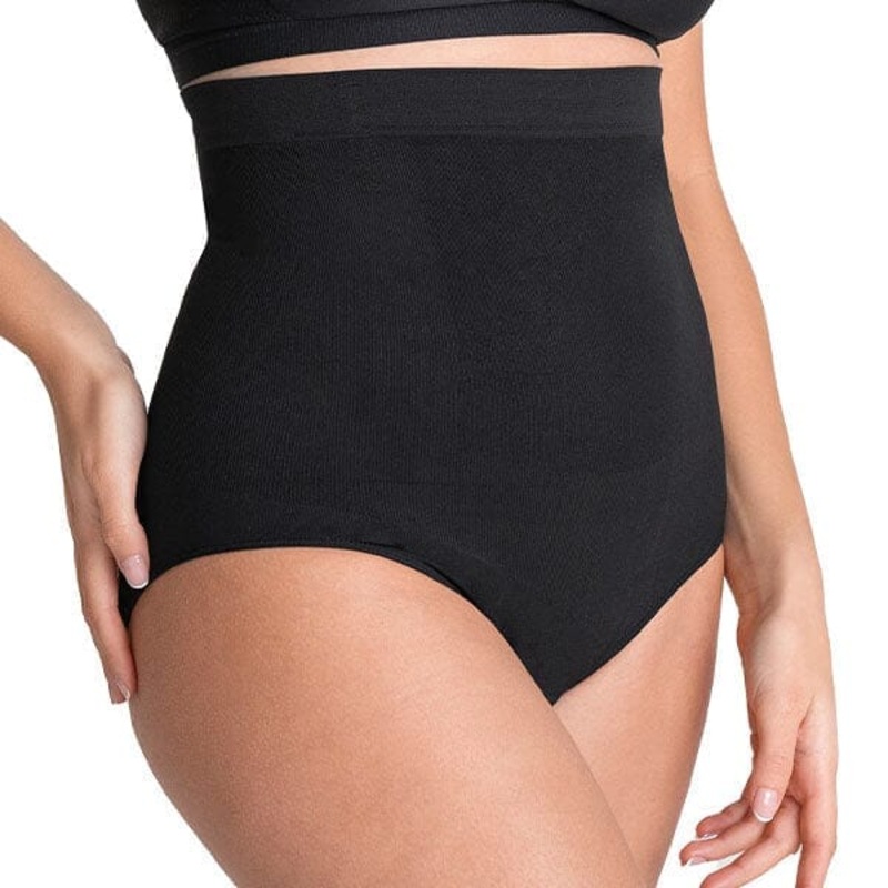 Shapermint Essentials Everyday Comfort High-Waisted Shaper Panty – Black (Multiple Sizes)