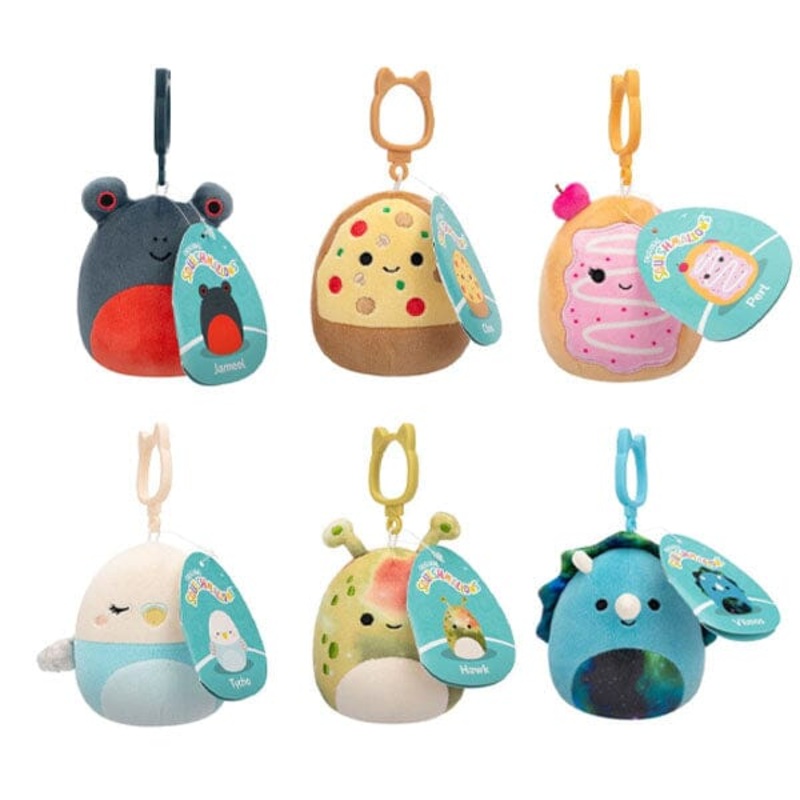 Squishmallows Plush Toys 3.5″ 2024 Clip-On Squad Assortment B (Characters Ship Assorted)