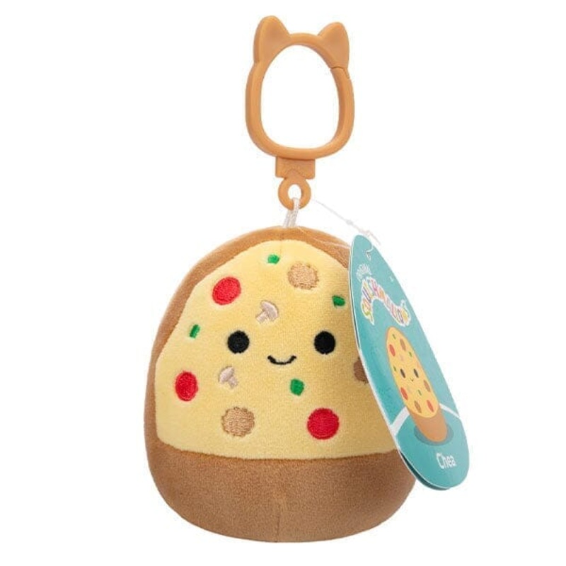 Squishmallows Plush Toys 3.5″ 2024 Clip-On Squad Chea The Pizza