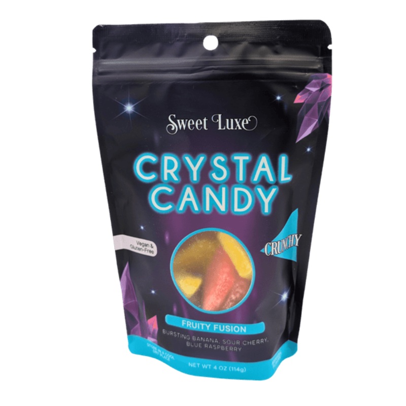 Sweet Luxe NEW Extra Crunchy Crystal Candy – Fruity Fusion Flavor Mix