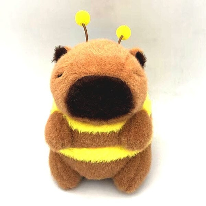 Capybara 9″ Kawaii Bumblebee Plush Toy With Pull String For Moveable Wings