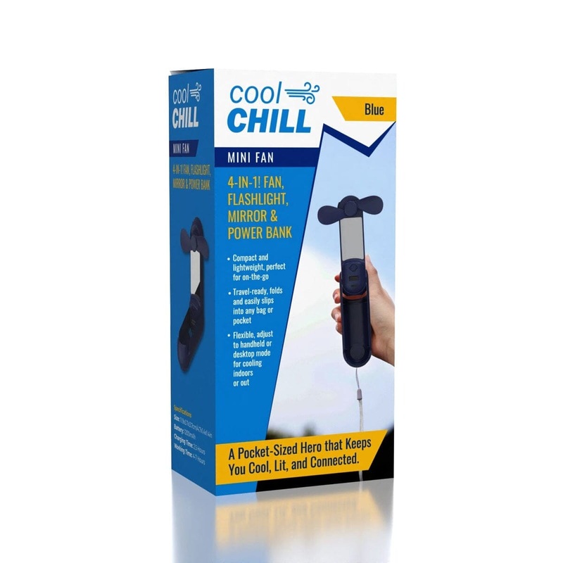 Cool Chill 3 in 1 Handled Mini Fan – Multi Color