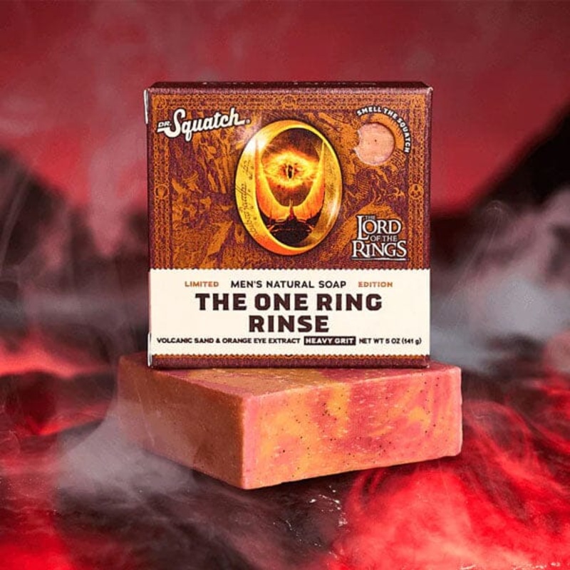 Dr. Squatch Lord Of The Rings The One Ring Rinse All-Natural Bar Soap For Men (1pc) Limited Edition