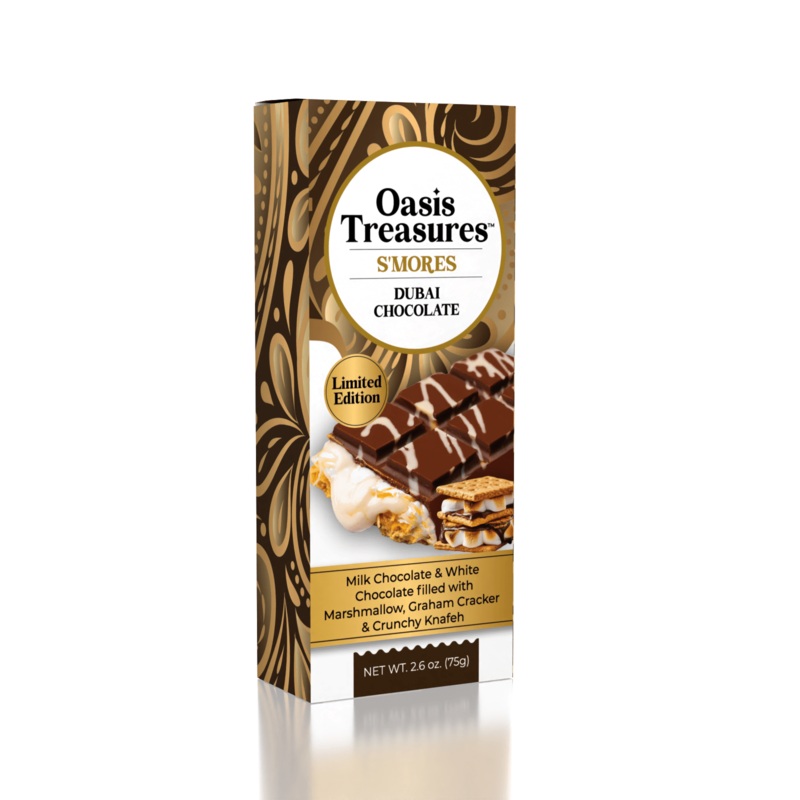 Dubai Chocolate Bar Limited Edition S’mores by Oasis Treasures (75g)