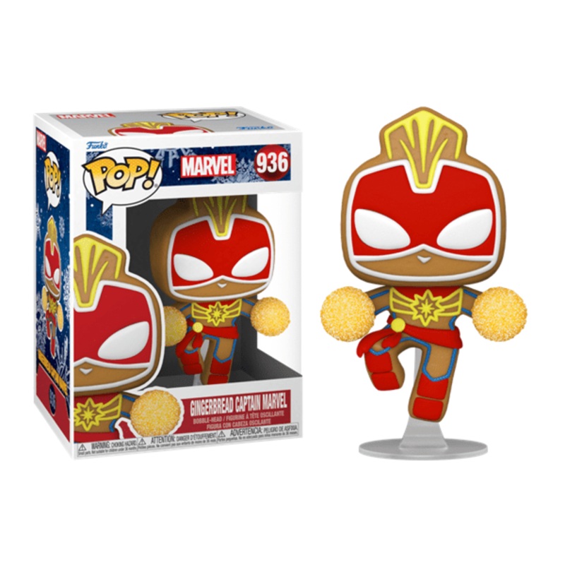 Funko Pop! Marvel: Holiday – Captain Marvel Gingerbread