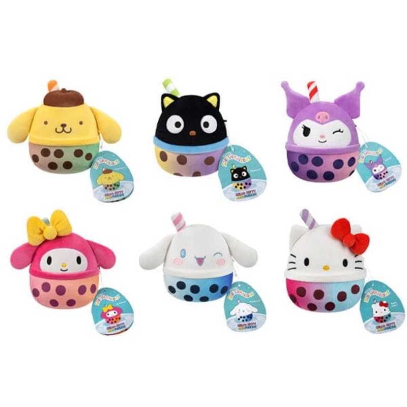 Squishmallows Plush Toys Blind Bag 5″ Sanrio Mystery Boba Tea Squad