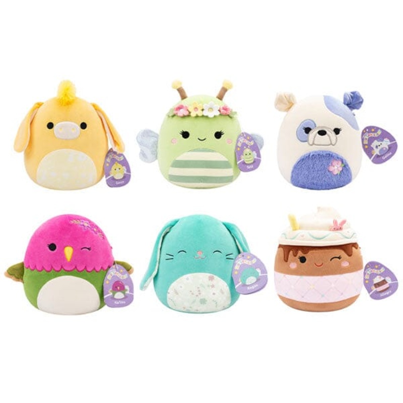 Squishmallows Super Soft Plush Toys 7.5″ 2025 Easter Squad Assortment C (Characters Ship Assorted)