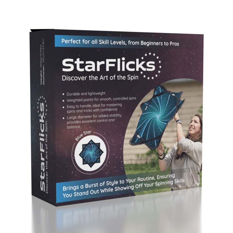StarFlicks Space Designs Spinning Star in Multi Color