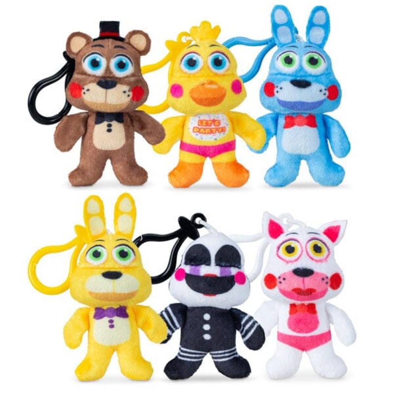 Five Nights at Freddy’s Animatronic 2.5″ Bag Clip Plush Toys (1pc) Style Ships Assorted