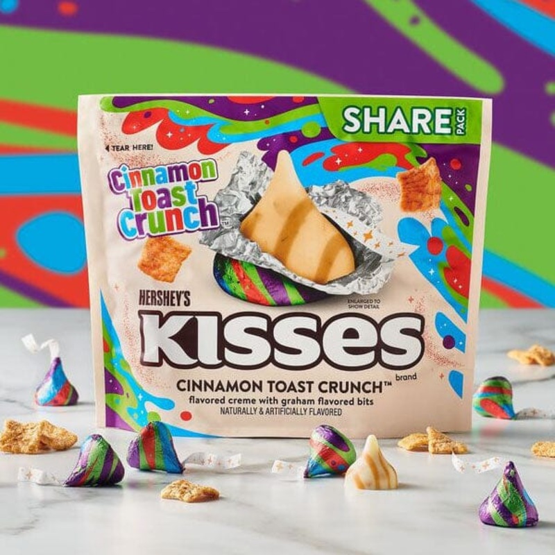 Hershey’s Kisses Cinnamon Toast Crunch Flavored Candy Share Pack (9oz)