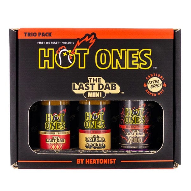 Hot Ones “The Last Dab” Mini Hot Sauce Trio Pack Sampler (3 x 1.69 oz) As Seen On Youtube
