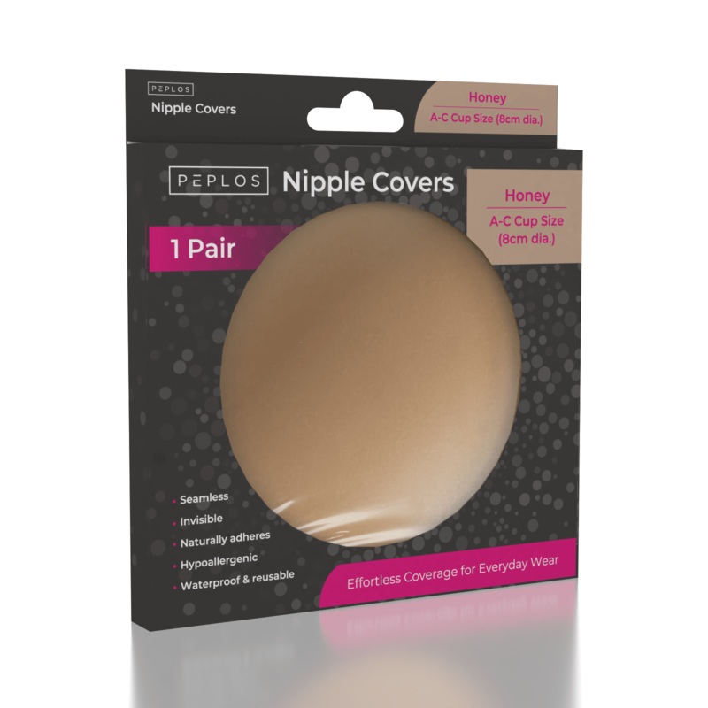 Peplos Non-Adhesive Silicone Nipple Covers – Honey (Multiple Sizes)